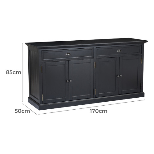 Large 2024 black buffet